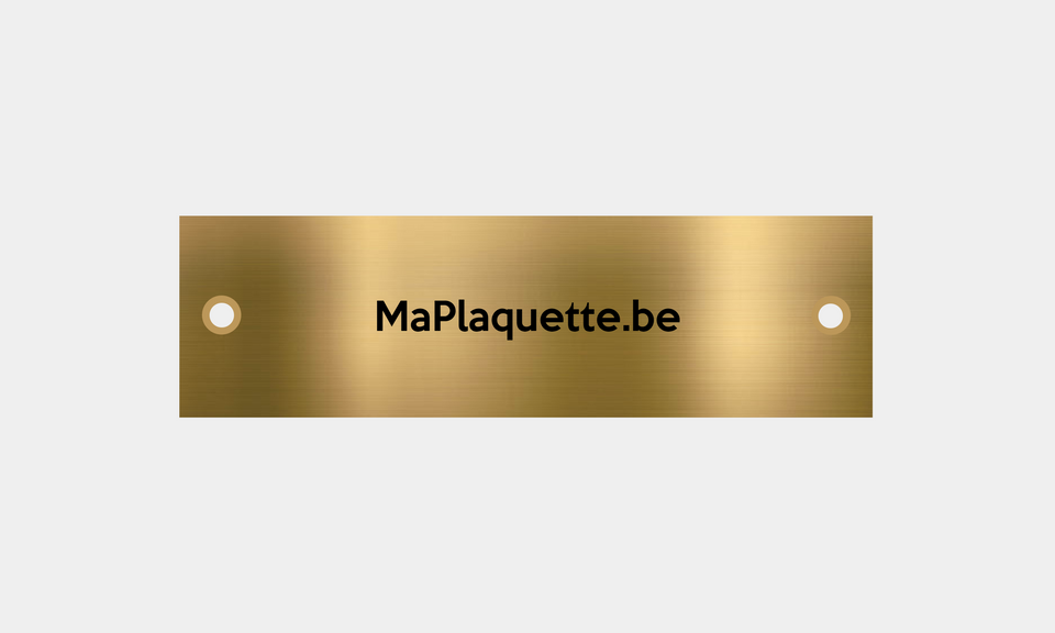 Plaques de boîtes aux lettres personnalisée - Aluminium – MaPlaquette